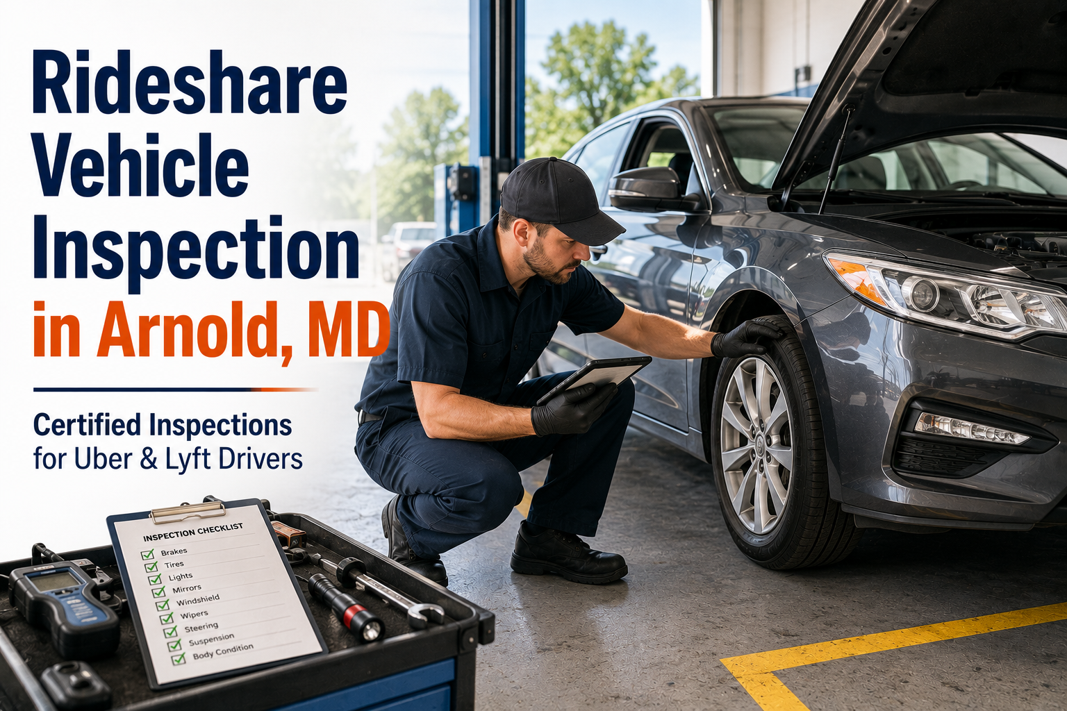 Rideshare Vehicle Inspection in Arnold