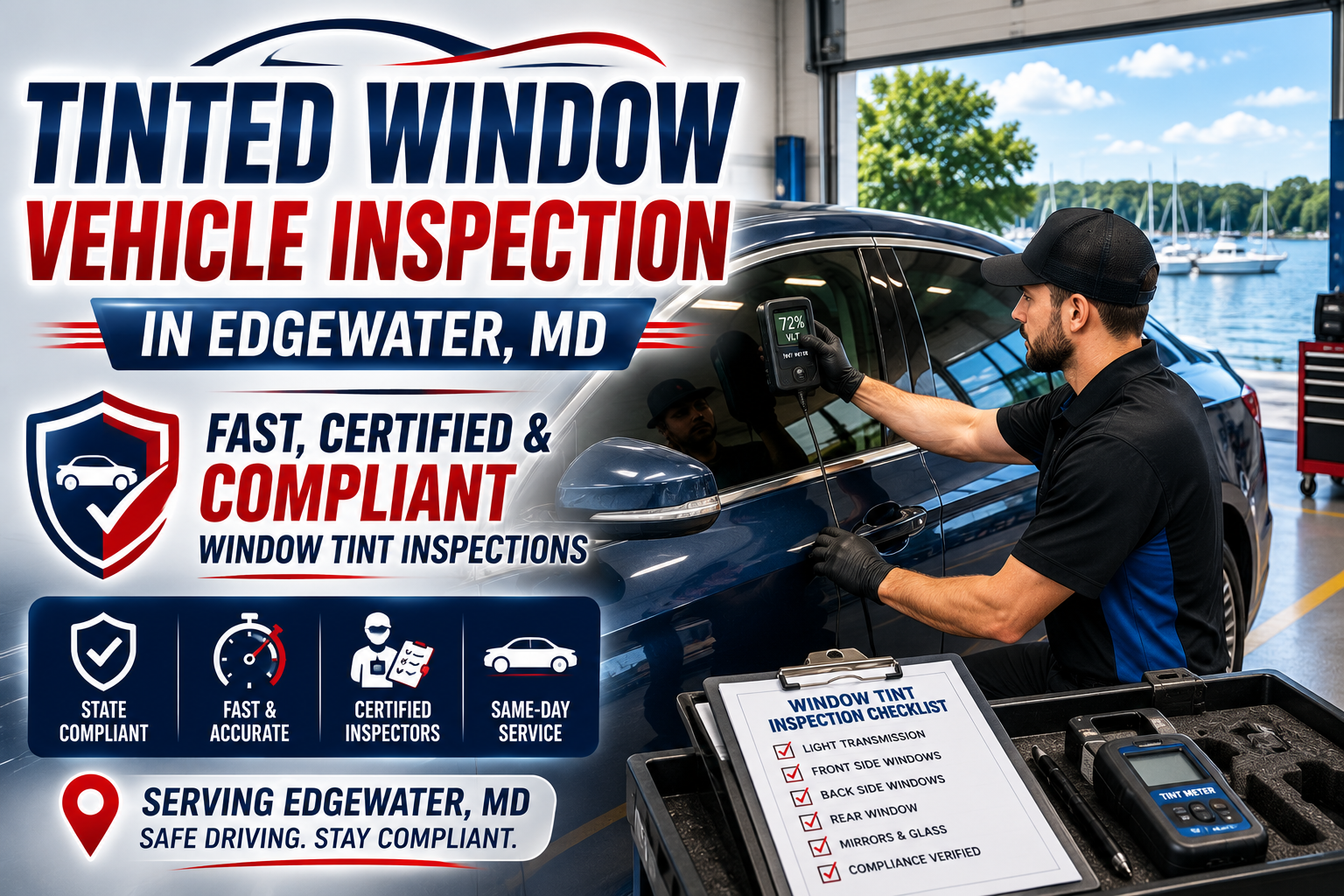 Tinted Window Vehicle Inspection